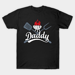 Grill Daddy Bbq Barbecue Grilling Smoking For Men Dad T-Shirt